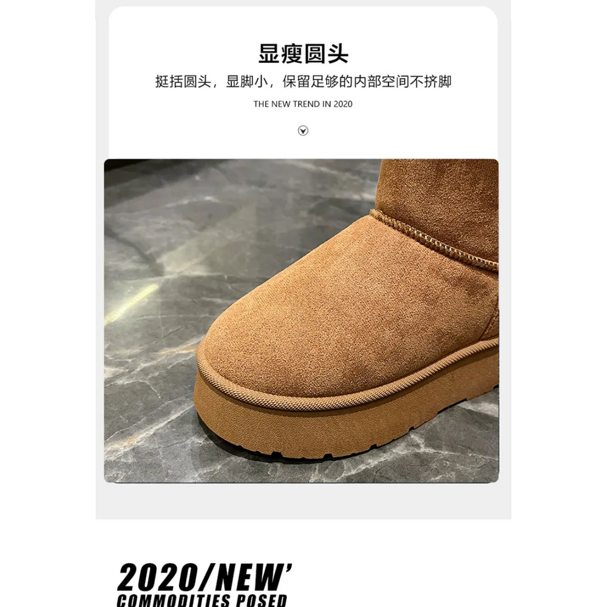 Snow Boots Women Winter Shoes Women Platform Boots Warm Plush Cotton Shoes Thicken Winter Woman Boots Flat Non-slip Botas Mujer