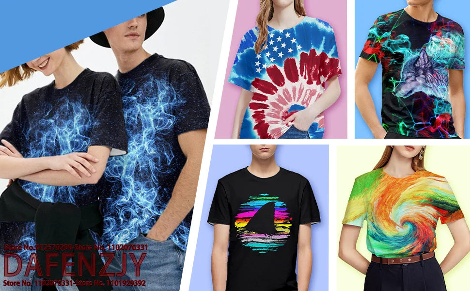 Summer Fashion Short Sleeved 3D Printed Tiger/lion T-shirt With Male And Female Animal Pattern Printed T-shirt And Cool Top