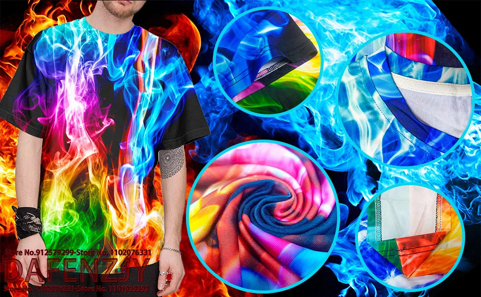 Summer Fashion Short Sleeved 3D Printed Tiger/lion T-shirt With Male And Female Animal Pattern Printed T-shirt And Cool Top